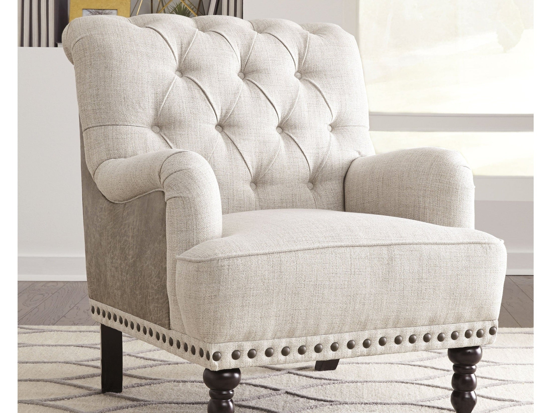 Tartonelle Ivory/Taupe Accent Chair