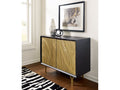 Tayner Black/Gold Finish Accent Cabinet