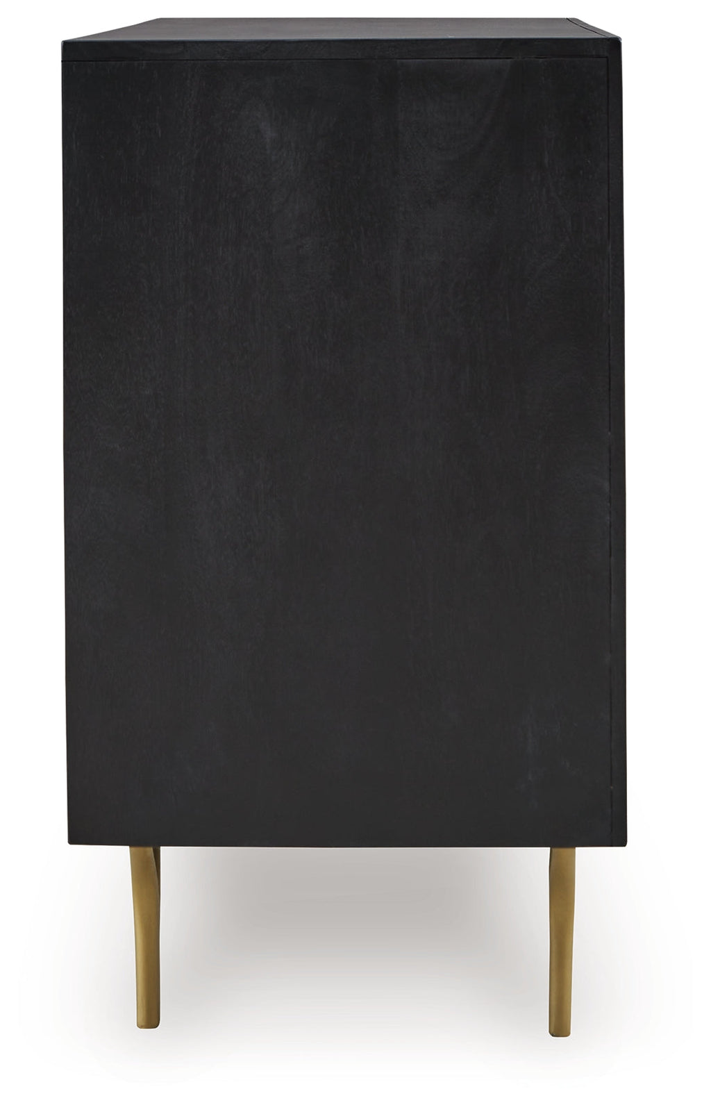 Tayner Black/Gold Finish Accent Cabinet
