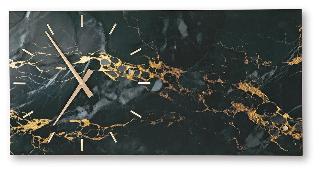 Teague Black/Gold Wall Clock