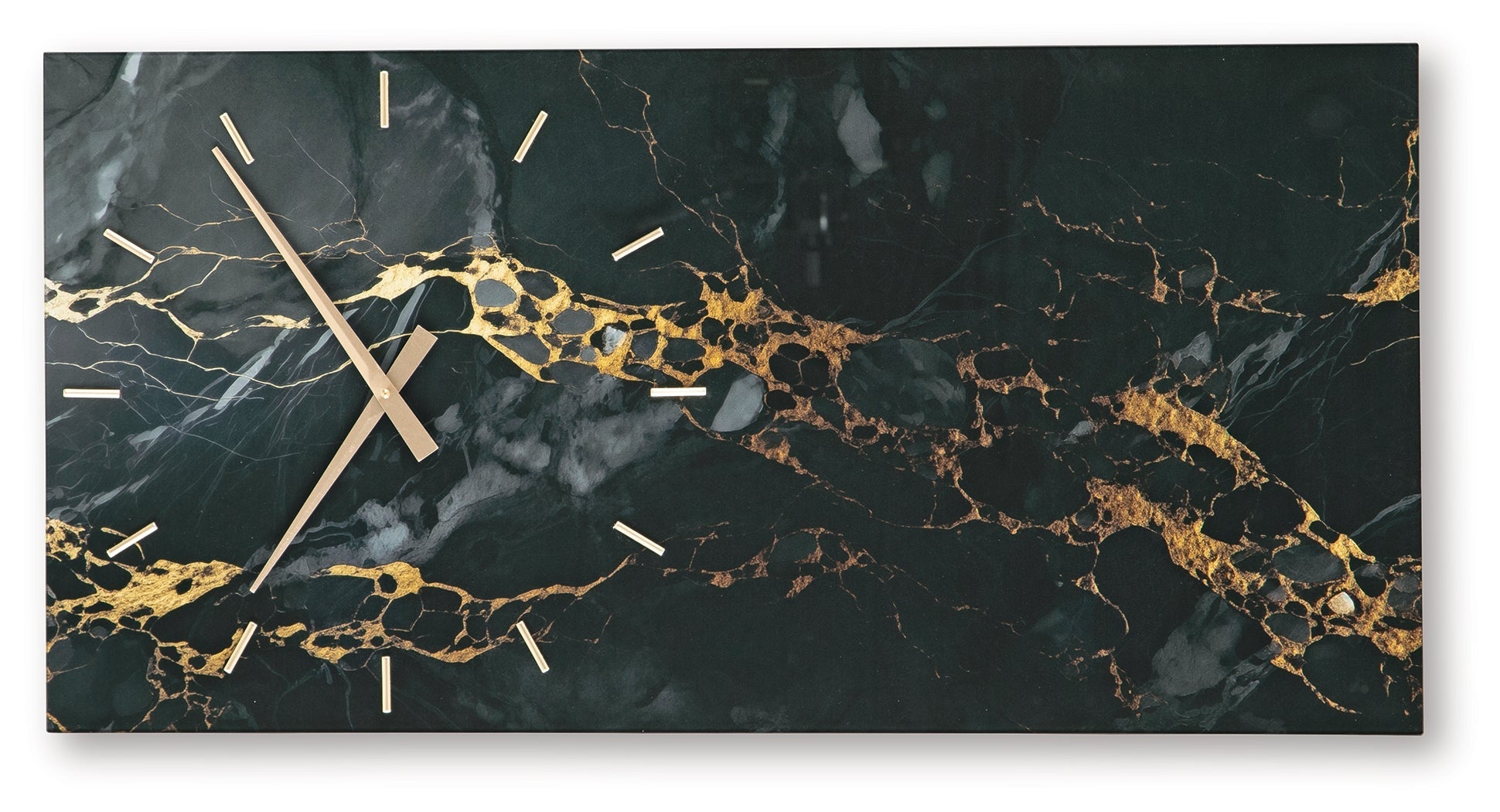 Teague Black/Gold Wall Clock