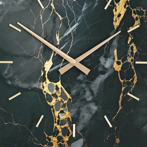 Teague Black/Gold Wall Clock