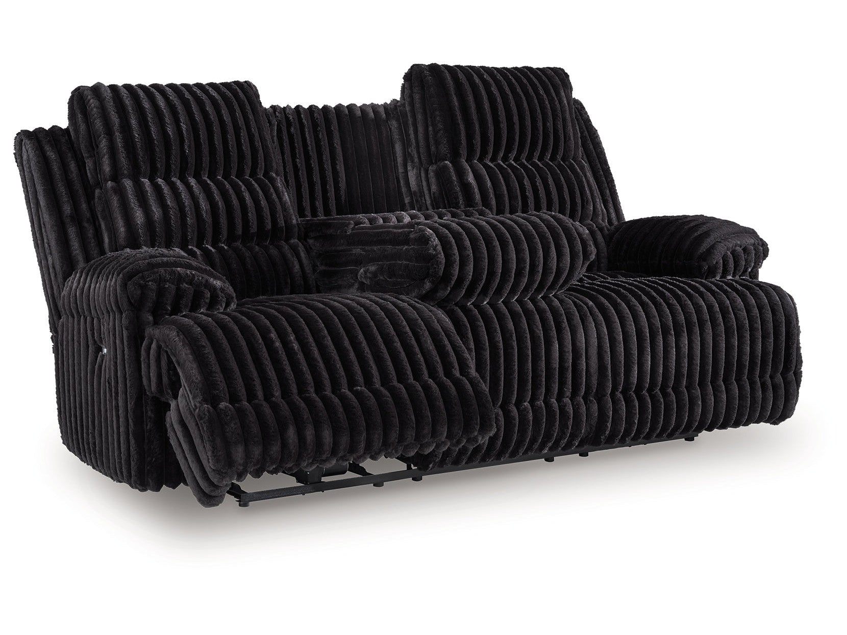 Technique Onyx Power Reclining Sofa with Drop Down Table