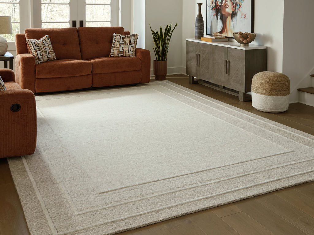 Teelgan Ivory/Tan Extra Large Rug