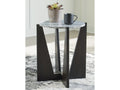 Tellrich Black/White Accent Table