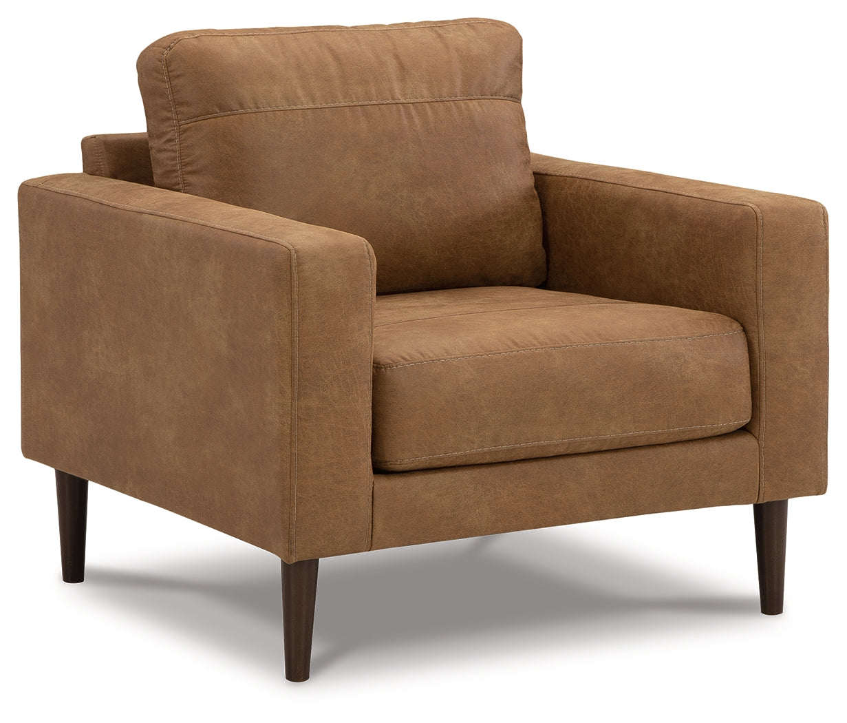 Telora Caramel Chair and Ottoman