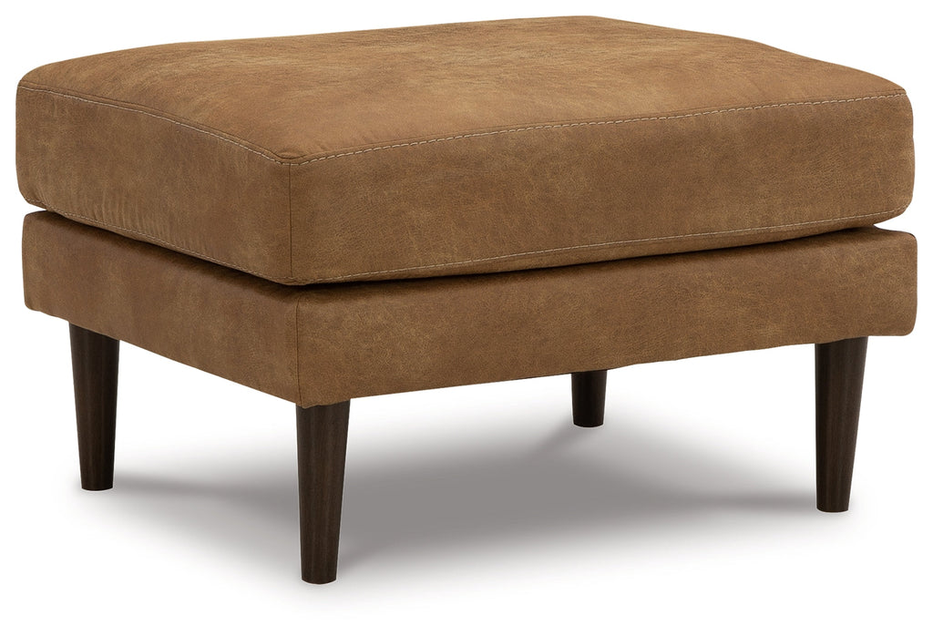 Telora Caramel Chair and Ottoman
