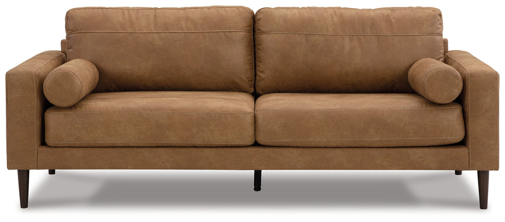 Telora Caramel Sofa, Loveseat, Chair and Ottoman