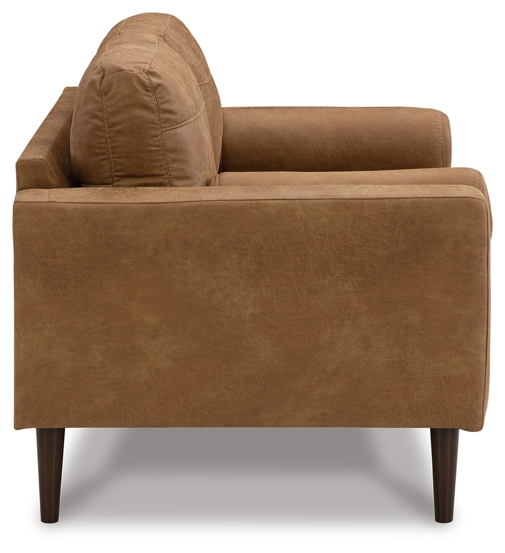Telora Caramel Sofa, Loveseat, Chair and Ottoman