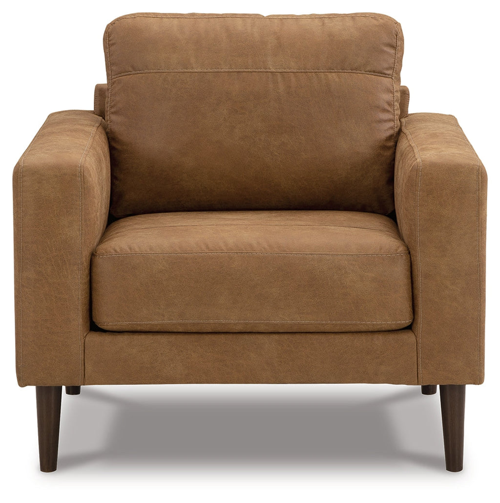 Telora Caramel Sofa, Loveseat, Chair and Ottoman