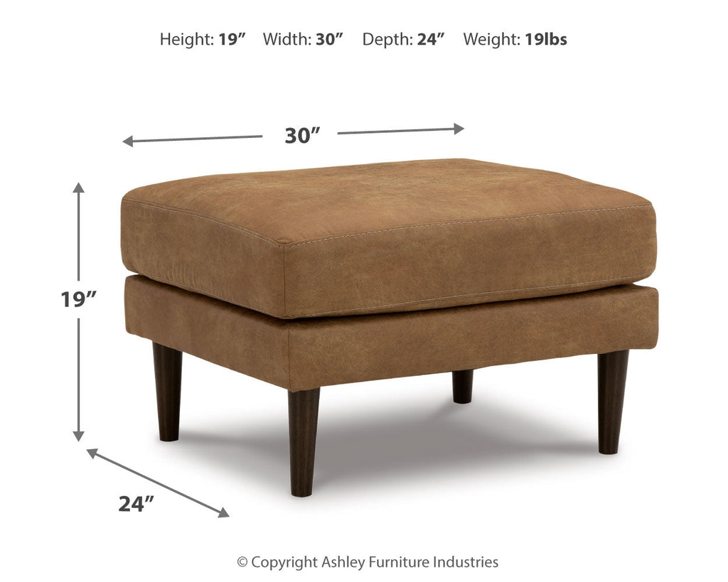Telora Caramel Sofa, Loveseat, Chair and Ottoman