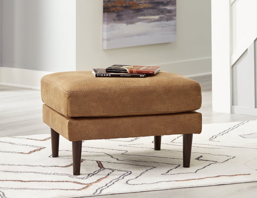 Telora Caramel Sofa, Loveseat, Chair and Ottoman