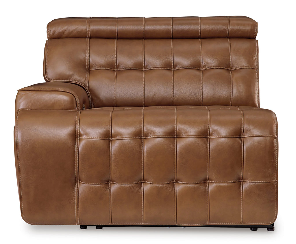 Temmpton Chocolate 3-Piece Corner Power Reclining Sectional Sofa
