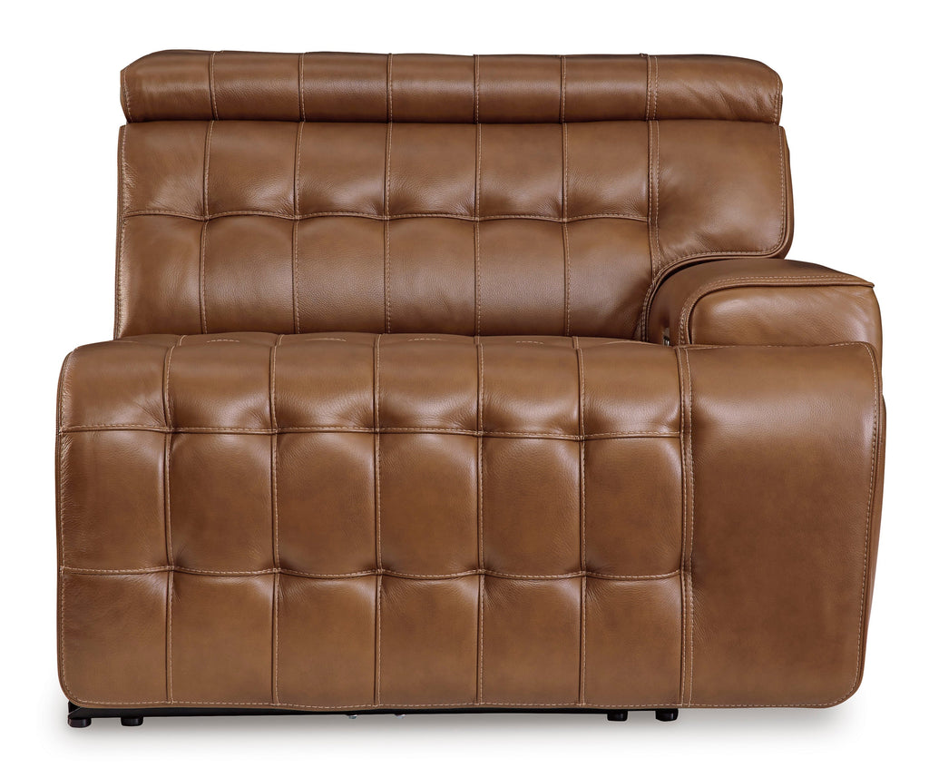 Temmpton Chocolate 3 Pc Power Reclining Sectional Loveseat