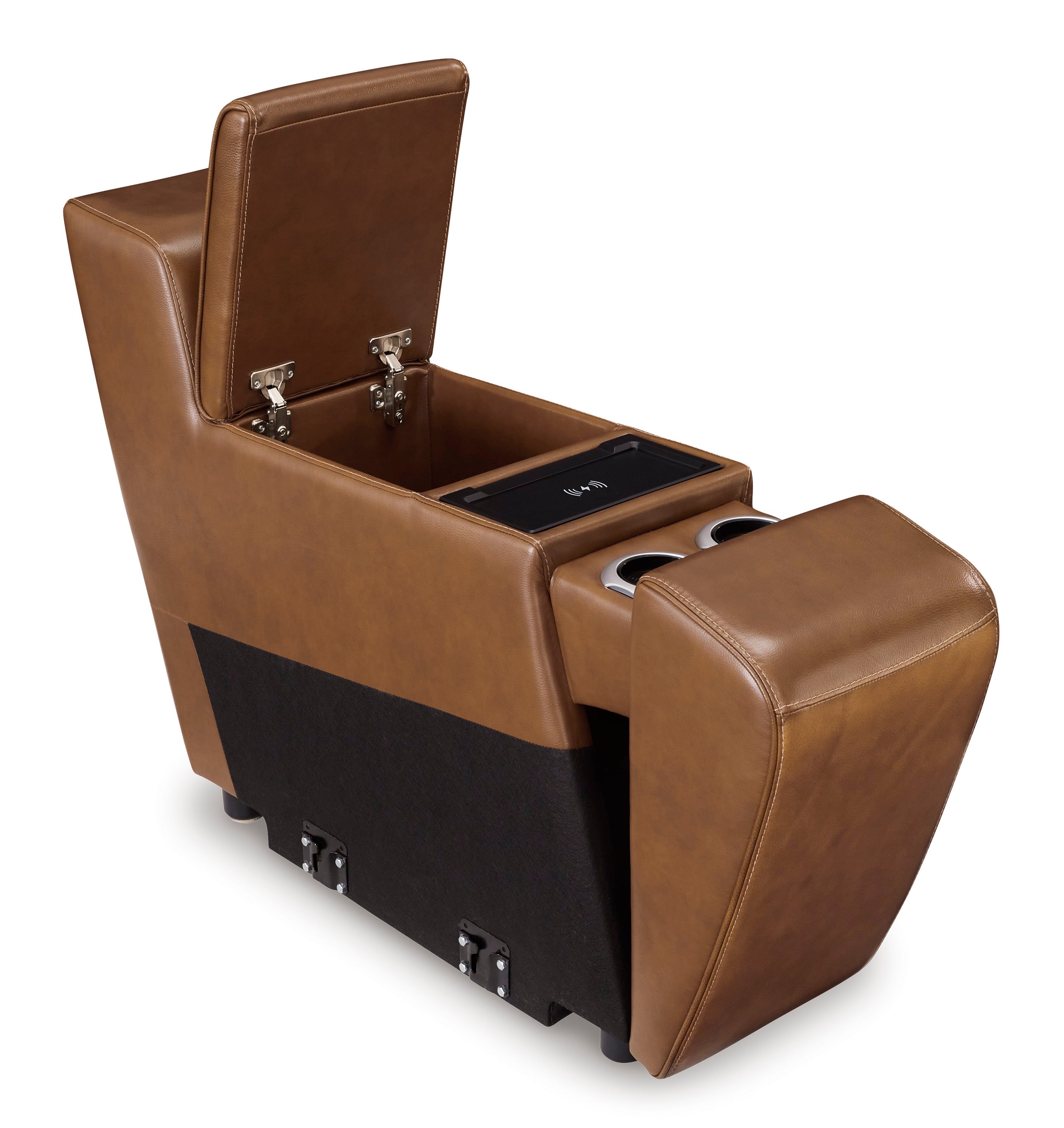 Temmpton Chocolate 3 Pc Power Reclining Sectional Loveseat