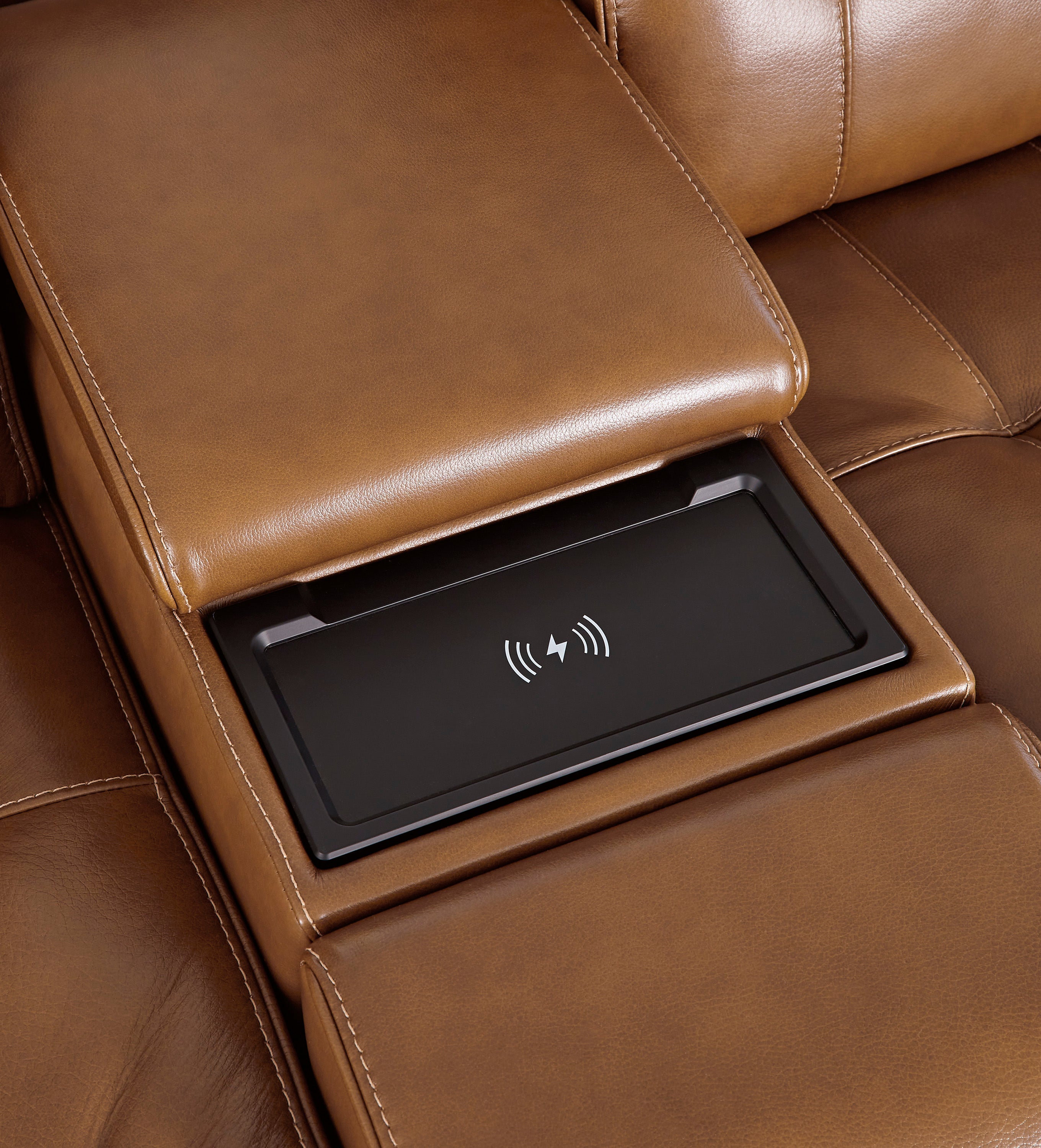 Temmpton Chocolate 3 Pc Power Reclining Sectional Loveseat
