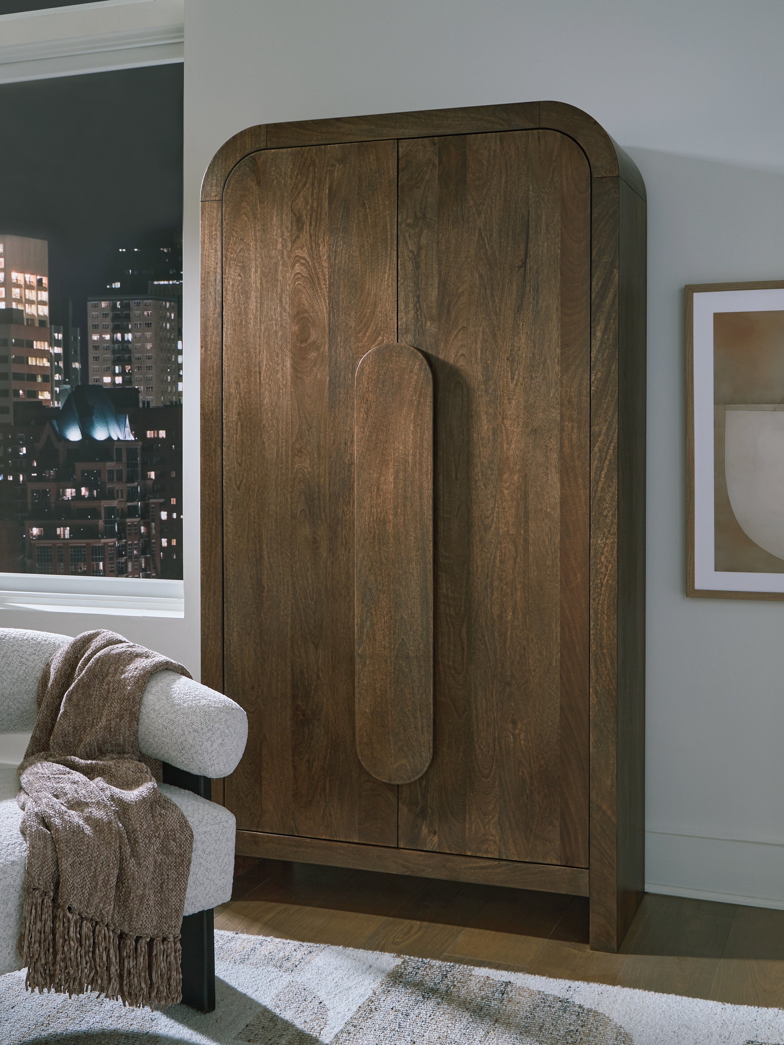 Thoren Medium Brown Accent Cabinet