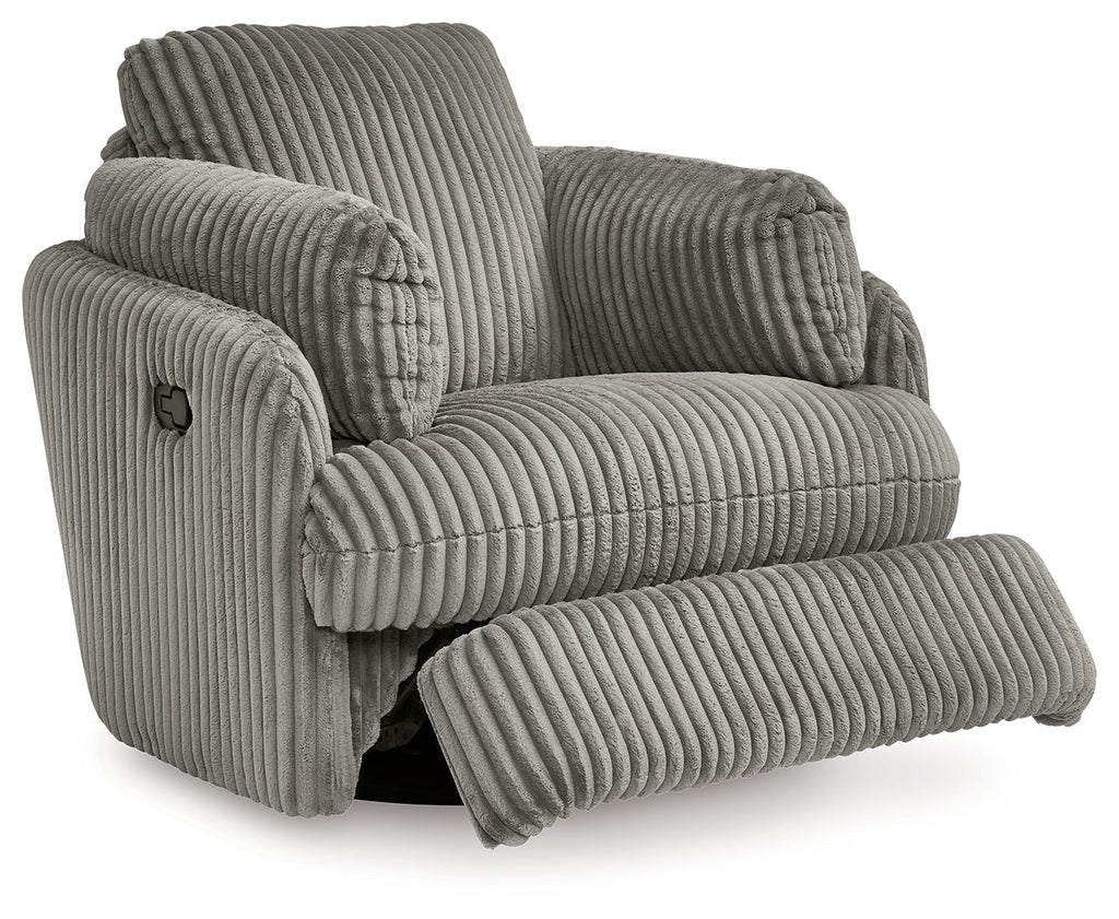 Tie-Breaker Fog Swivel Glider Recliner