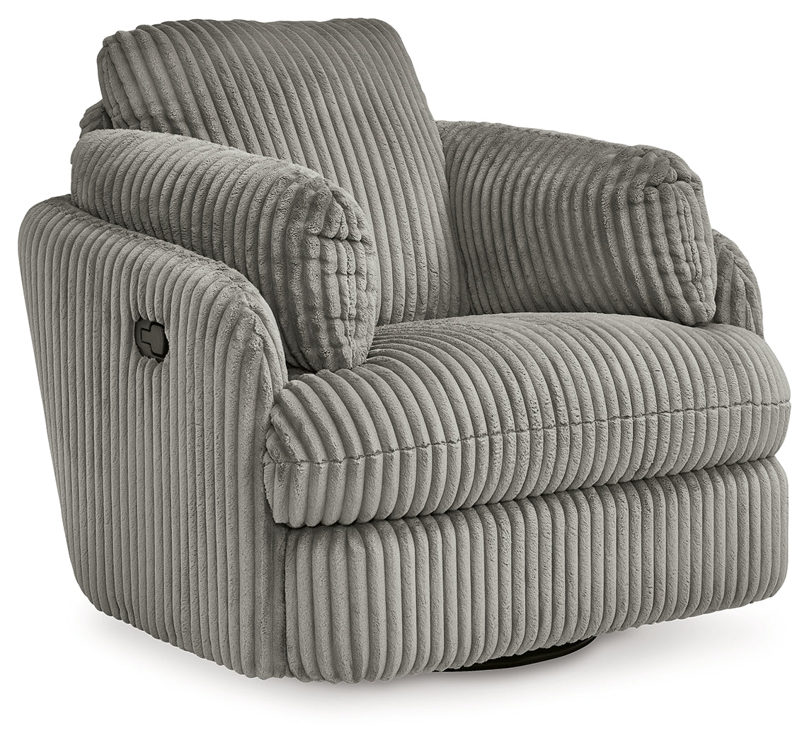 Tie-Breaker Fog Swivel Glider Recliner