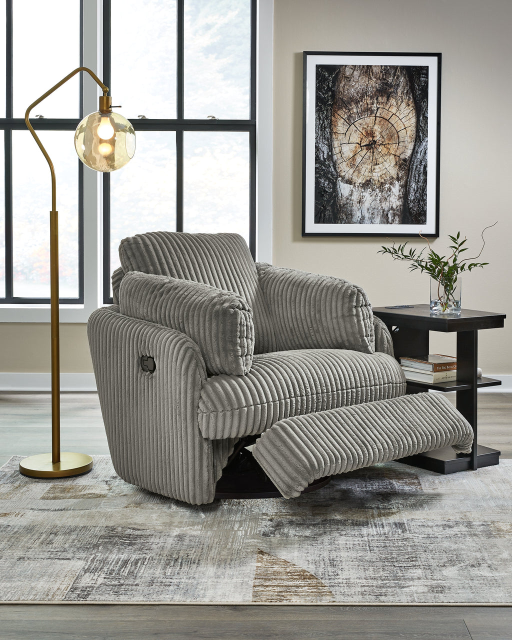 Lindyn Fog Swivel Glider Recliner