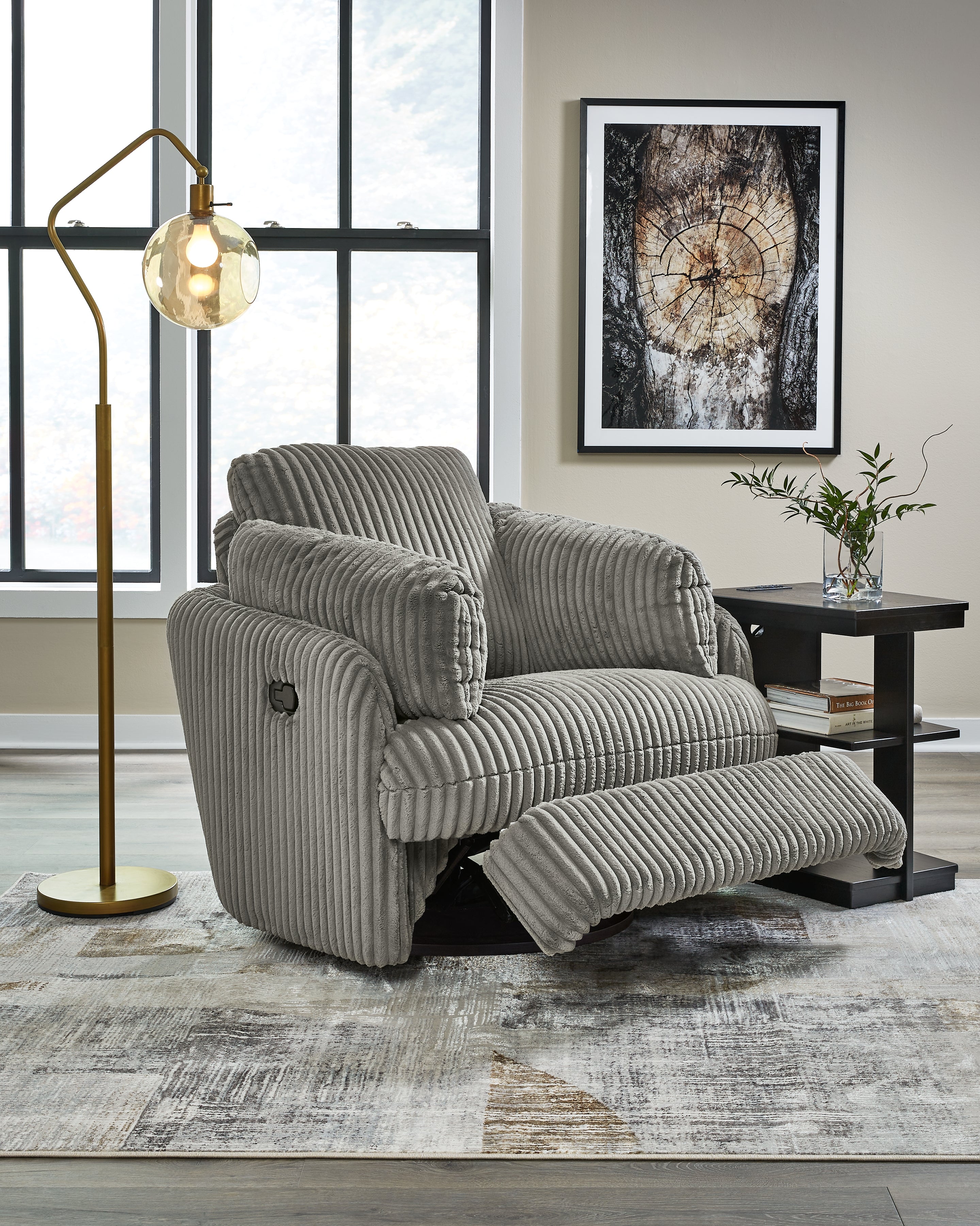 Lindyn Fog Swivel Glider Recliner