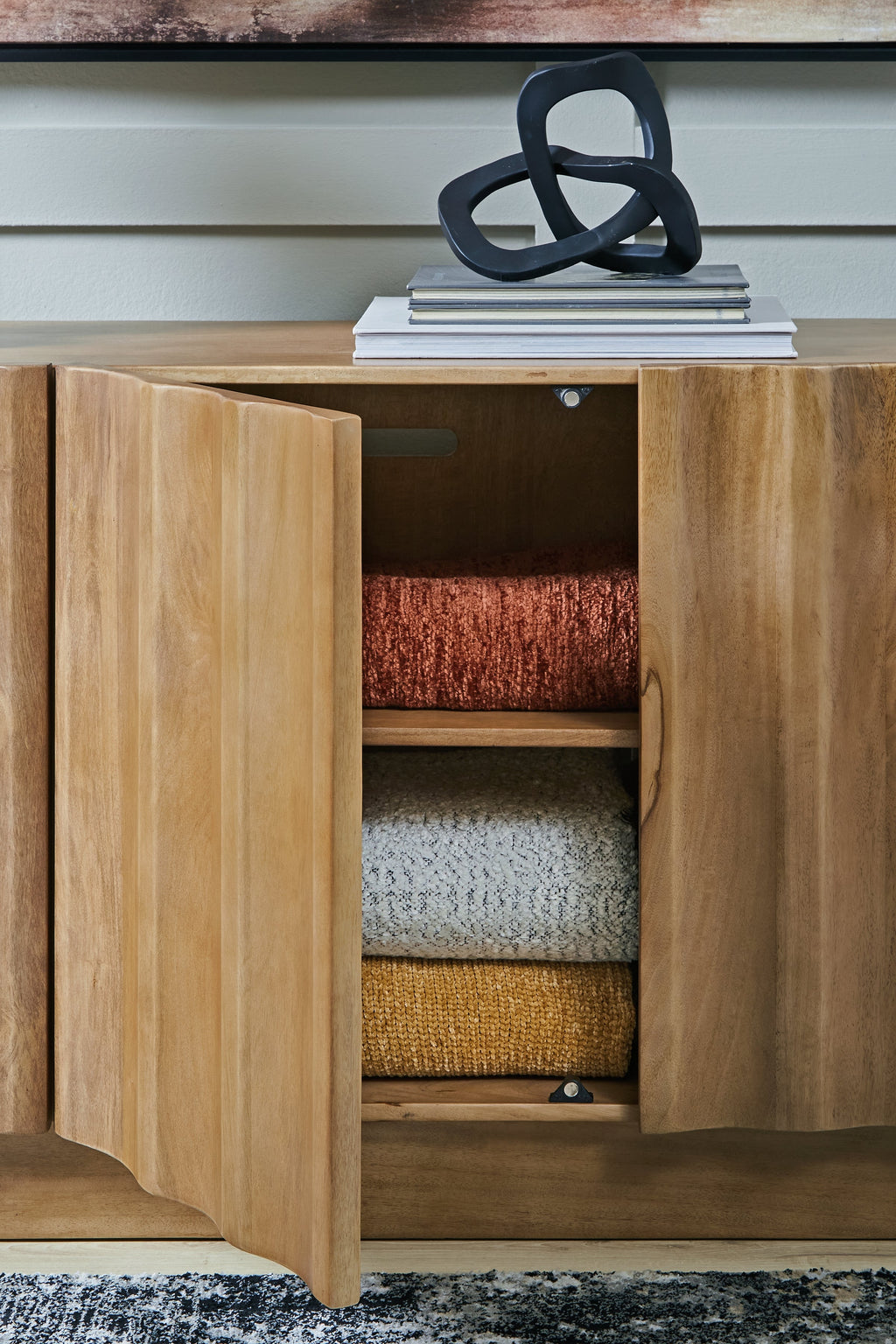 Timkins White Washed Accent Cabinet