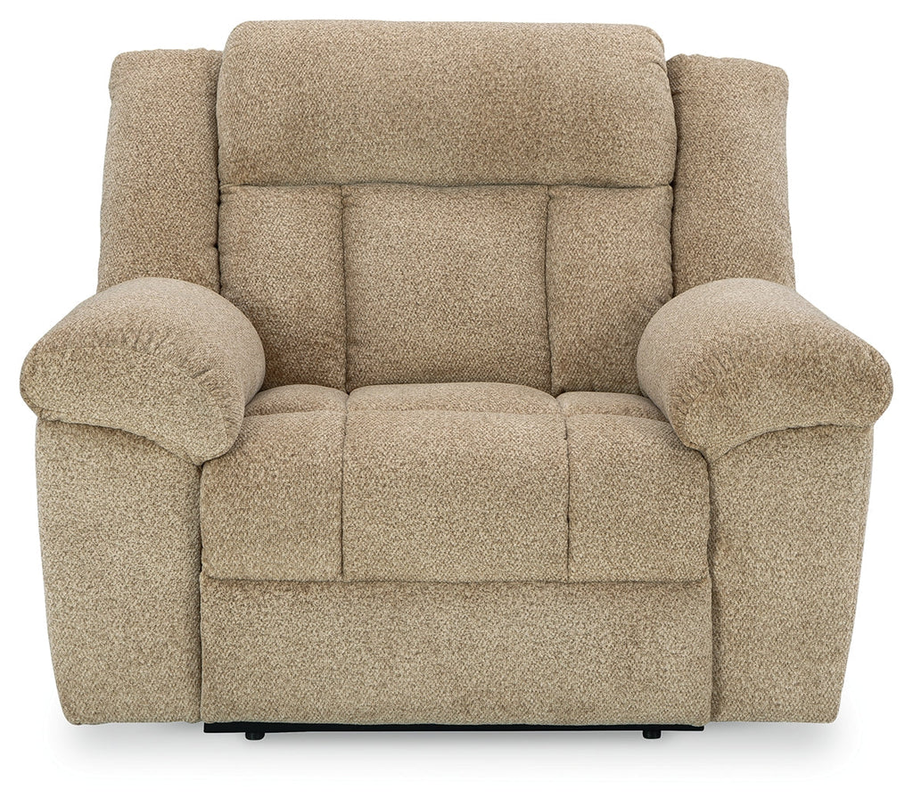 Tip-Off Wheat Power Reclining Sofa, Loveseat and Recliner