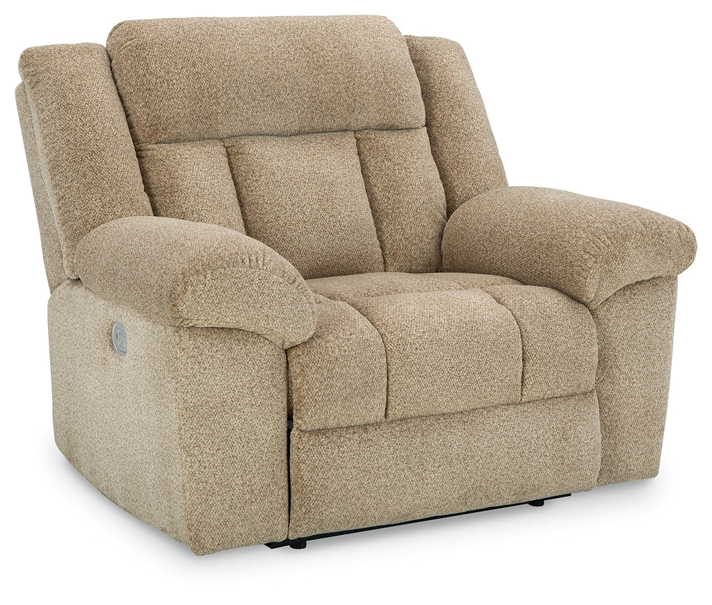 Tip-Off Wheat Power Reclining Sofa, Loveseat and Recliner