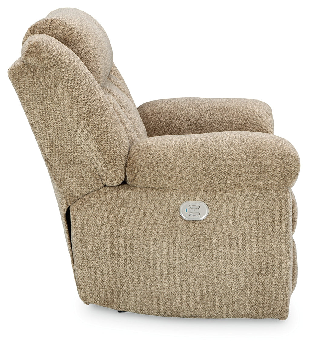 Tip-Off Wheat Power Reclining Sofa, Loveseat and Recliner