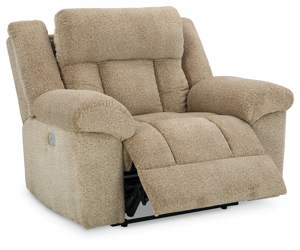 Tip-Off Wheat Power Reclining Sofa, Loveseat and Recliner