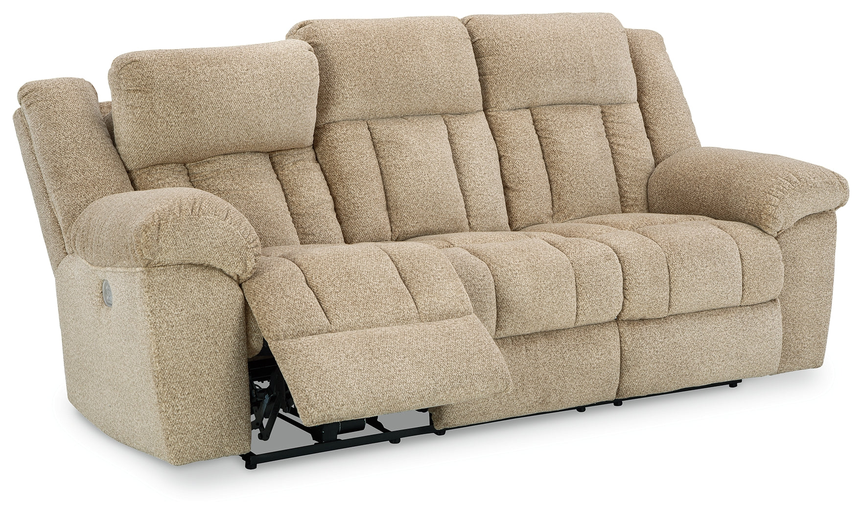 Tip-Off Wheat Power Reclining Sofa, Loveseat and Recliner