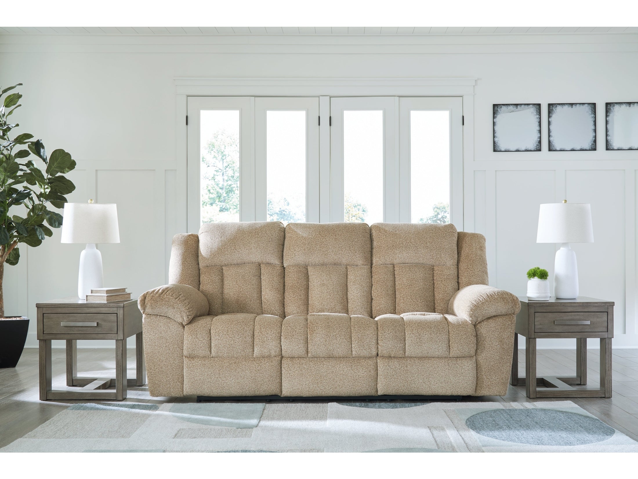 Tip-Off Wheat Power Reclining Sofa