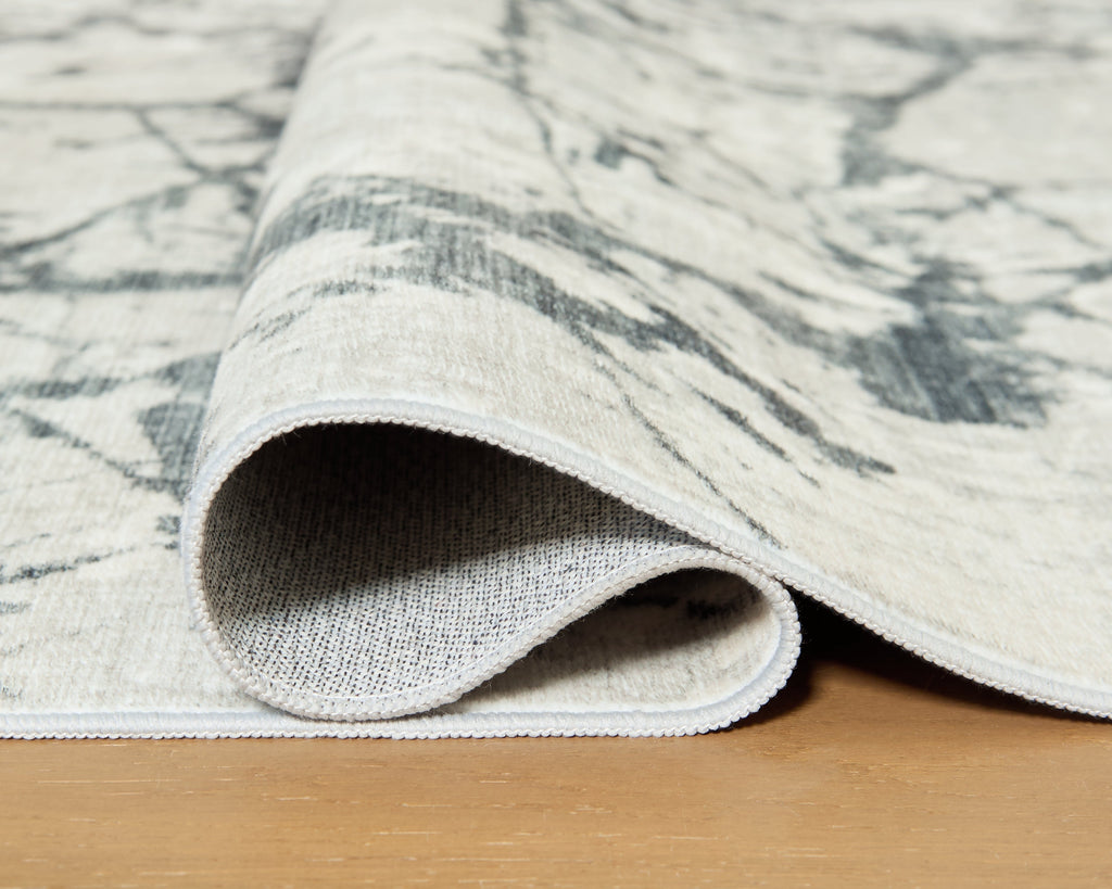 Tobinbury Gray Washable Large Rug
