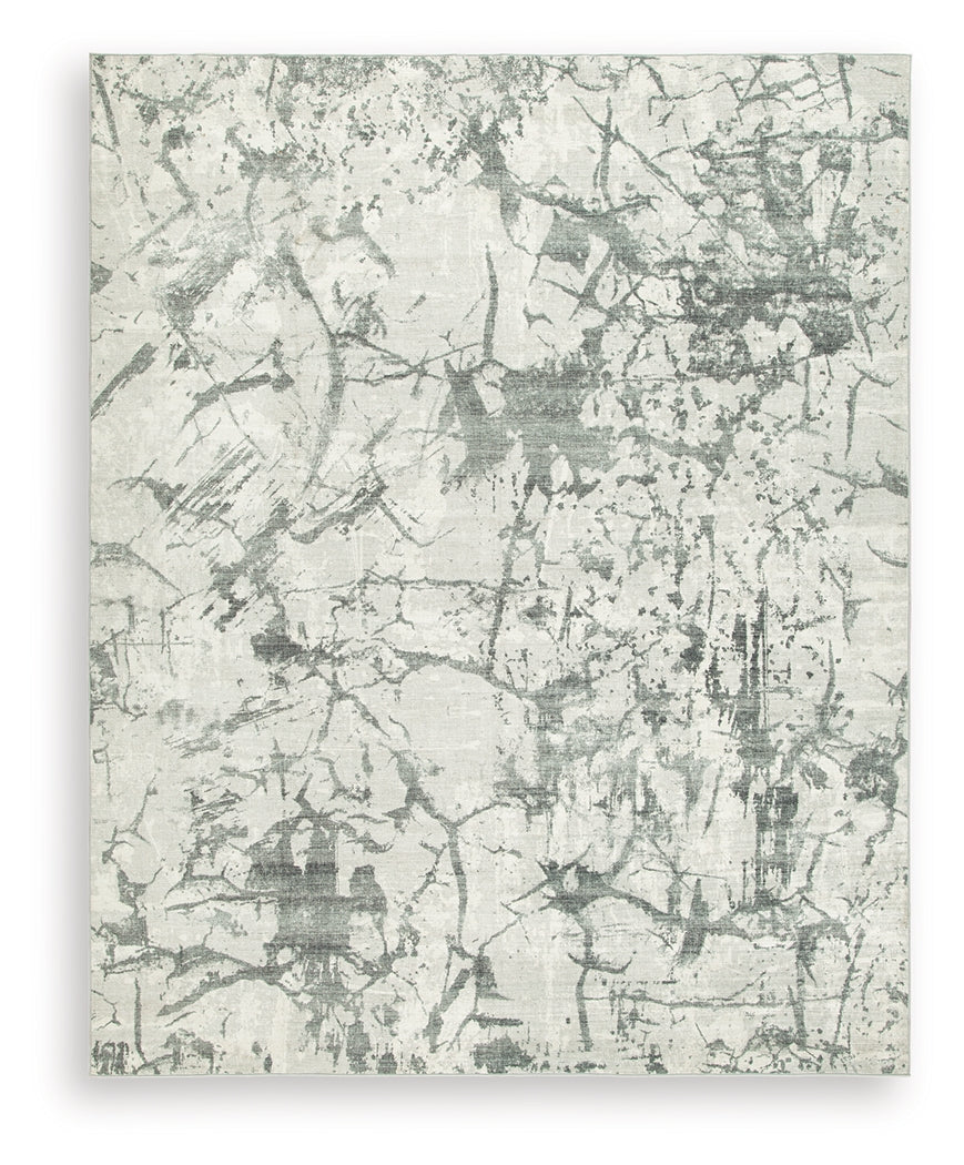 Tobinbury Gray Washable Large Rug
