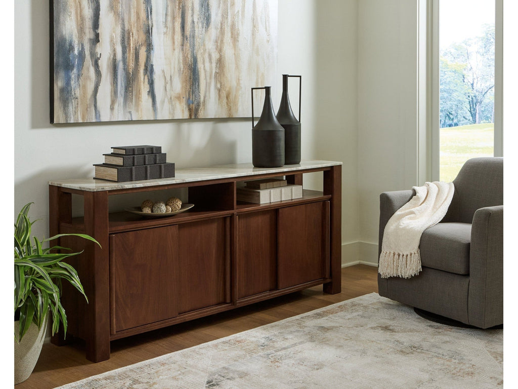 Tobinville Dark Brown Accent Cabinet