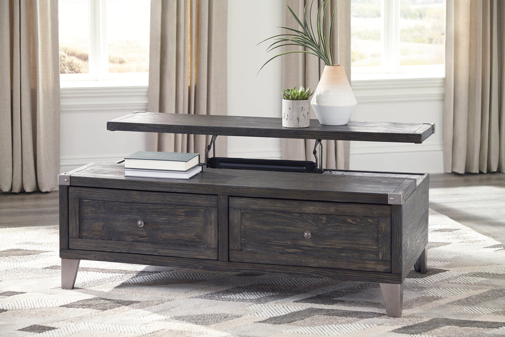 Todoe Dark Gray Lift Top Coffee Table