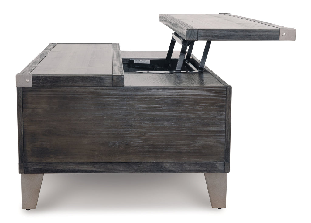 Todoe Dark Gray Lift Top Coffee Table
