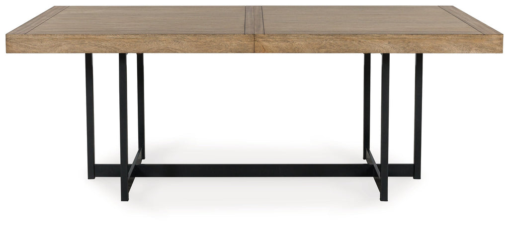 Tomtyn Brown Rectangle Dining Room Extension Table