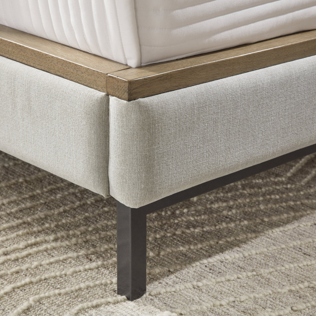 Tomtyn Light Brown California King Upholstered Bed