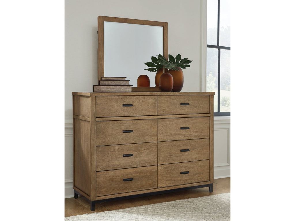 Tomtyn Light Brown Dresser & Mirror