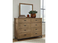 Tomtyn Light Brown Dresser & Mirror