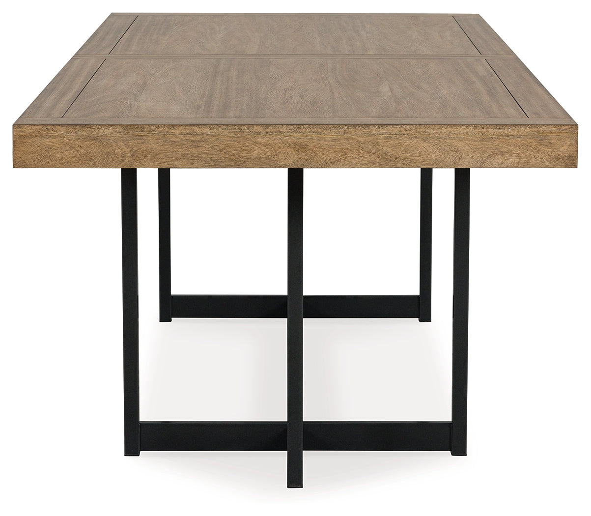 Tomtyn Light Brown Extension Dining Table and 8 Chairs
