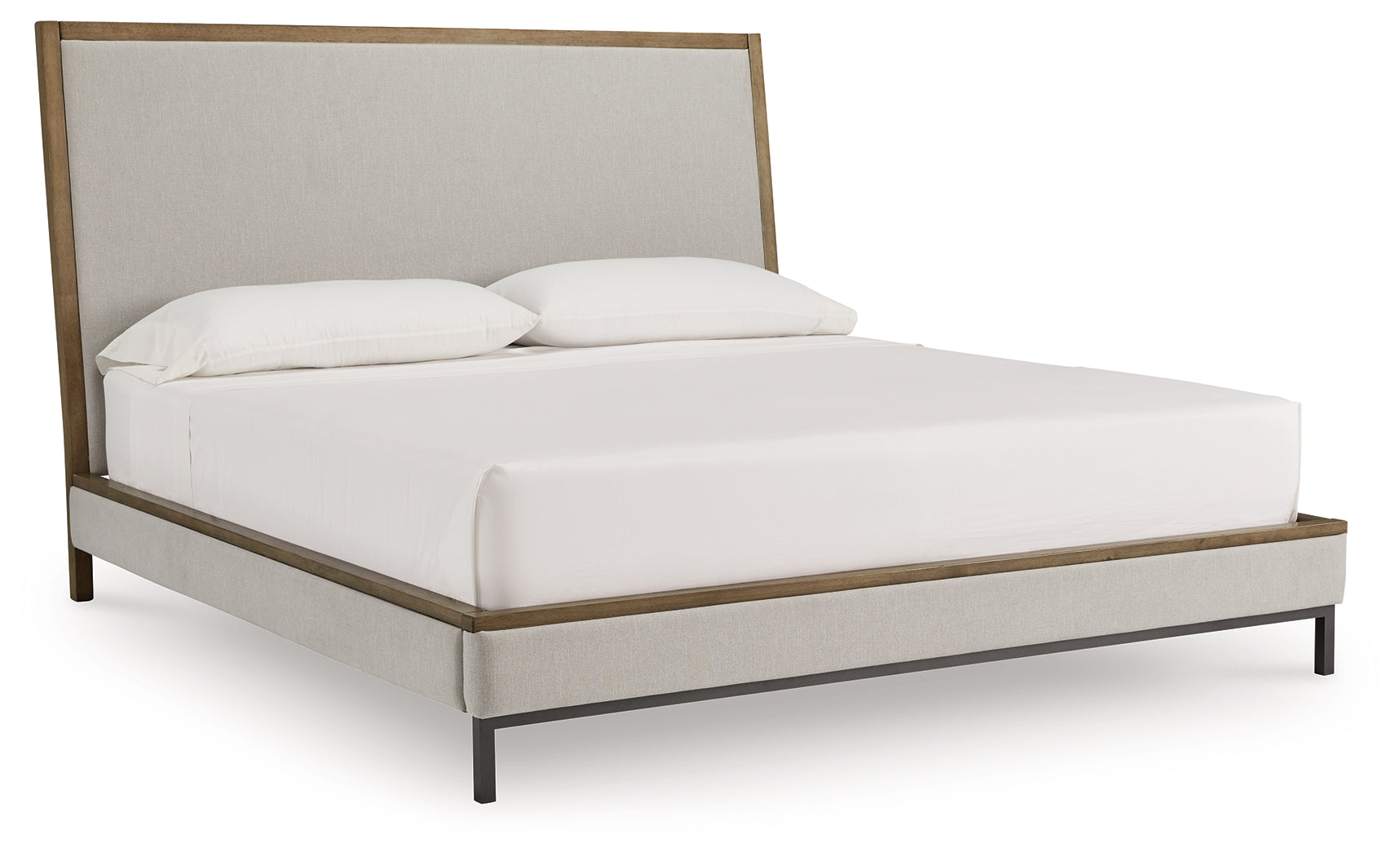 Tomtyn Light Brown Queen Upholstered Bed