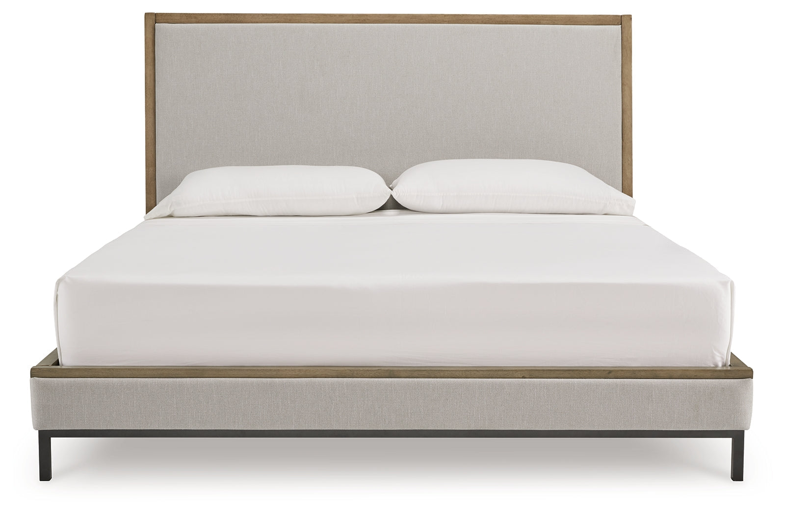 Tomtyn Light Brown Queen Upholstered Bed