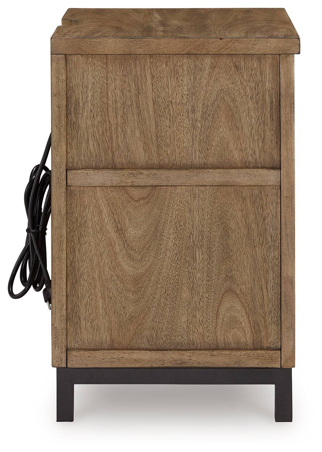 Tomtyn Light Brown Two Drawer Nightstand