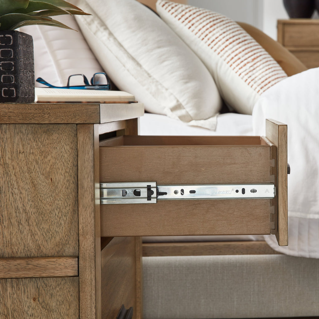 Tomtyn Light Brown Two Drawer Nightstand