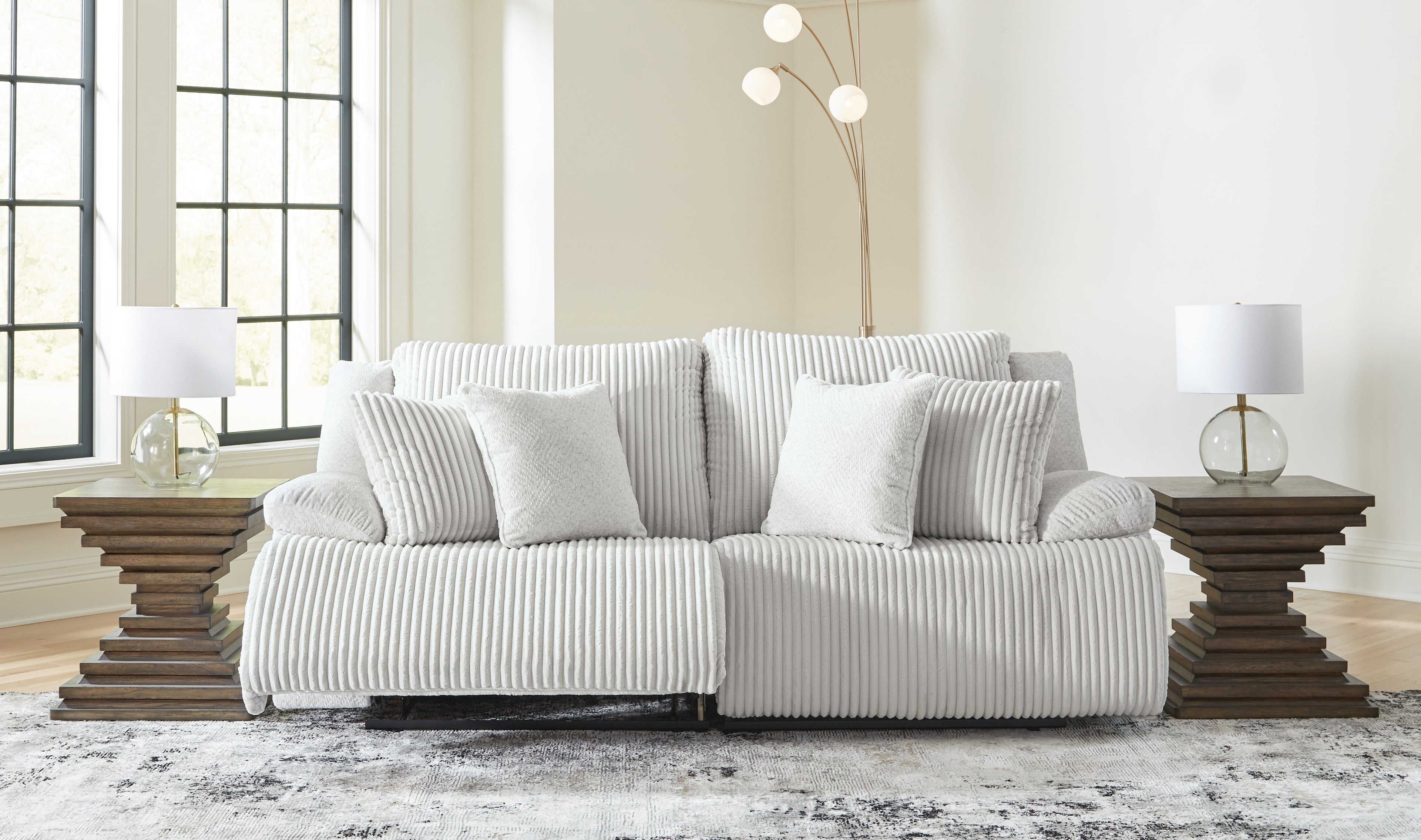 Top Tier Alloy 2-Piece Sectional Loveseat