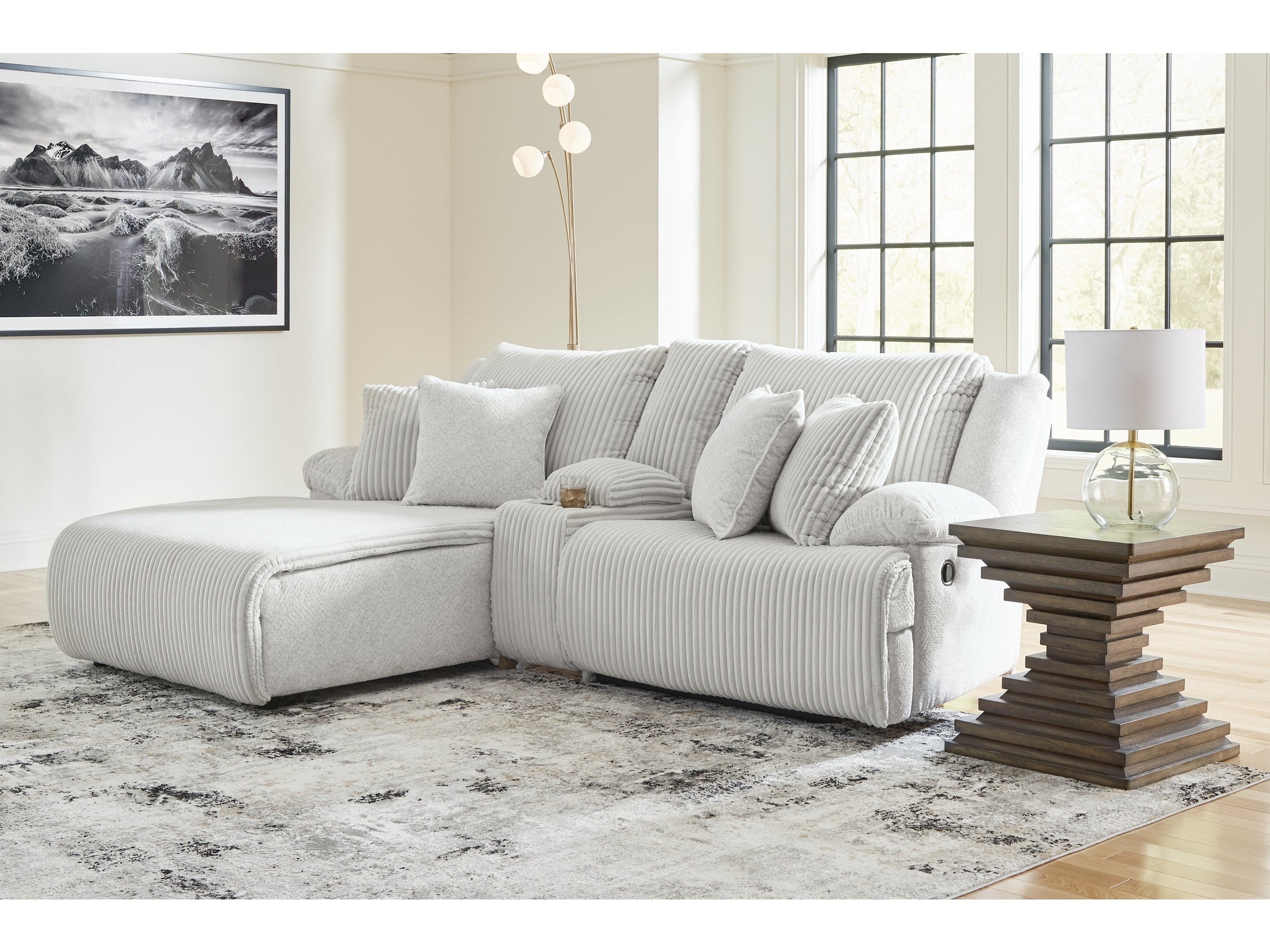 Top Tier Alloy 3-Piece Reclining Sectional Sofa with Chaise