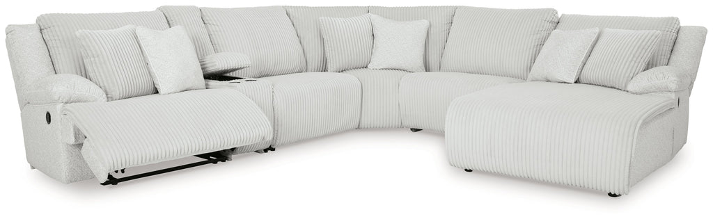 Top Tier Alloy 6-Piece Reclining Sectional with RAF Chaise