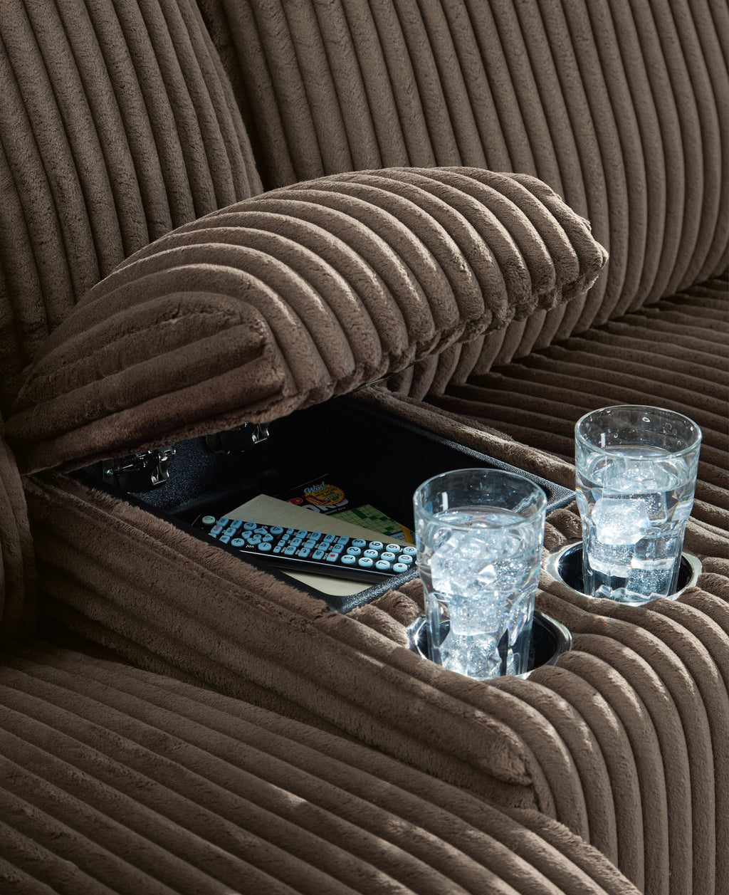 Top Tier Chocolate 3-Piece Reclining Sectional Sofa with RAF Chaise